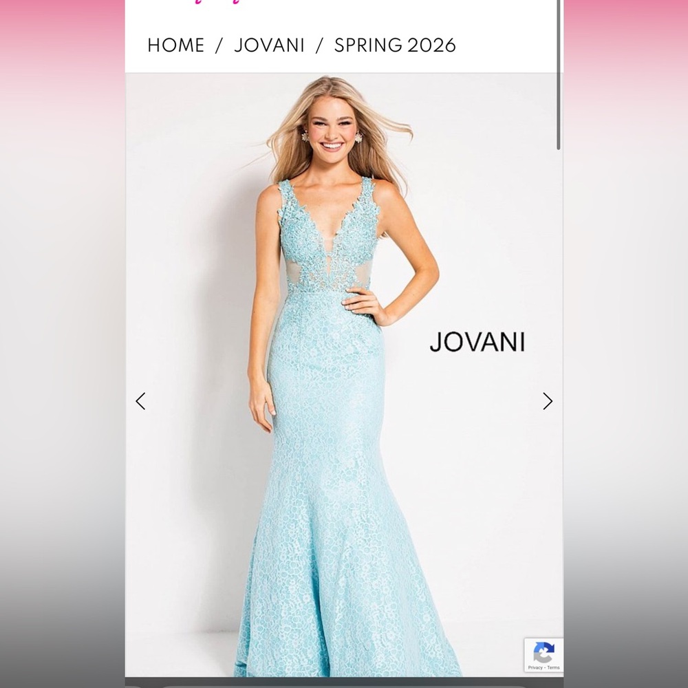 Jovani Light Blue Gown / Prom Dress